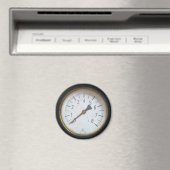 Antiek ronde druk meter gauge koelkastmagneet magneet (Insitu (Vaatwasser))