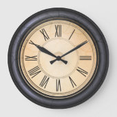 Antiek ronde wandklok (Voorkant)