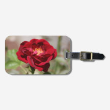 Antiek rood Bagagelabel