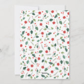 Antiek rood frame feestdagenkaart (Achterkant)