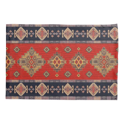 Antiek Rood Turks Kilim Carpet Rug Kussensloop (Achterkant-Links)