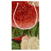 Antiek  Rood Wit Roze Geel Rozen Klein Cadeauzakje (Achterkant)