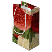 Antiek  Rood Wit Roze Geel Rozen Klein Cadeauzakje (Achterkant Gekanteld)