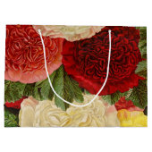 Antiek Rood Wit Roze Geel Rozen Large Cadeautasje (Achterkant)