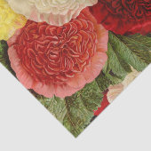 Antiek Rood Wit Roze Geel Rozen Tissuepapier (Detail)