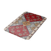Antiek  Roodbeige Kilim Turks Badmat (Gekanteld)