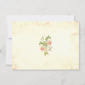 Antiek Roos - 4,5 x 6,25 Wedding Save The Date (Achterkant)