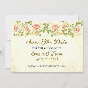 Antiek Roos 5 x 7 Flat Save The Date