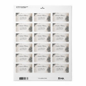 Antiek  Roos Adresetiketten Etiket (Full Sheet)