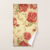 Antiek roos afdrukken bad handdoek (Handdoek)