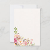 Antiek Roos Bridal Shower Kaart (Achterkant)