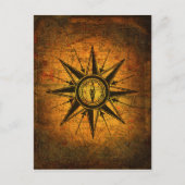 Antiek Roos Briefkaart (Voorkant)