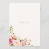 Antiek Roos bruiloft route - gastagenda Programmakaart (Achterkant)