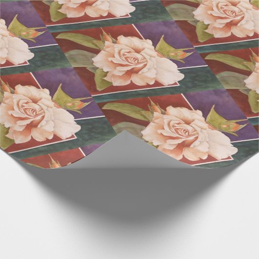 Antiek Roos Cadeaupapier (Hoek)