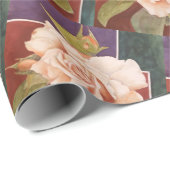 Antiek Roos Cadeaupapier (Rol Hoek)