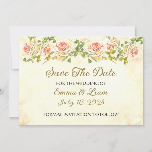 Antiek Roos Collectie - Save the Date Wedding (Voorkant)