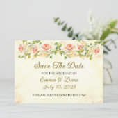 Antiek Roos Collectie - Save the Date Wedding (Staand voorkant)