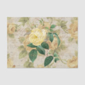 Antiek Roos Decoupage & Tissue Paper Yellow Tissuepapier (Voorkant)