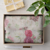 Antiek Roos Decoupage & Tissue Papier Donkerroze (Geschenk)