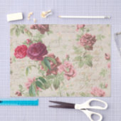 Antiek Roos Decoupage & Tissue Papier Donkerroze (Craft)