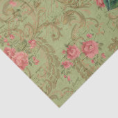 Antiek Roos Decoupage & Tissue Papier Roze & Sage (Detail)