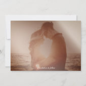 Antiek Roos Gold Nautical Save the Date Kaart (Achterkant)