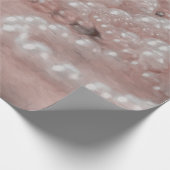  Antiek Roos Gold White Pearls Waterverf Cadeaupapier (Hoek)