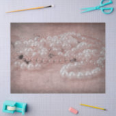  Antiek Roos Gold White Pearls Waterverf Tissuepapier (Craft)