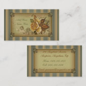 Antiek Roos (groen) Visitekaartje (Voorkant / Achterkant)