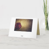 Antiek Roos met Gold Background Personaliseer Kaart (Achterkant)