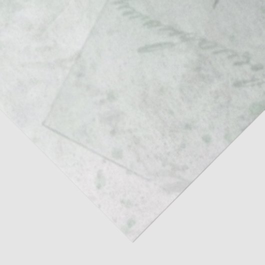 Antiek Roos met grijze mint Tissuepapier (Detail)