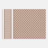 Antiek Roos Palestijns Keffiyeh Patroon Ontwerp Inpakpapier Vel (Voorkant 2)