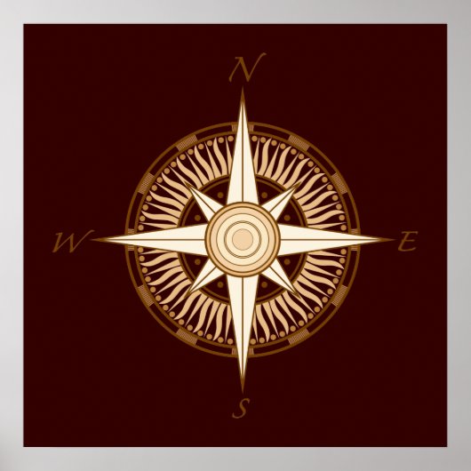 Antiek Roos Poster (Voorkant)