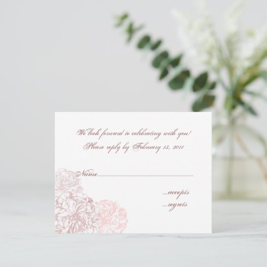 Antiek Roos RSVP (Staand voorkant)