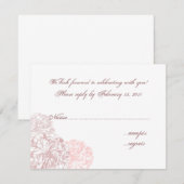 Antiek Roos RSVP (Voorkant / Achterkant)