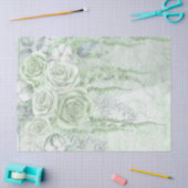 Antiek Roos Tissuepapier (Craft)