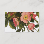 Antiek Roos van de Kunst Illustratie van de Vloer Visitekaartje (Achterkant)