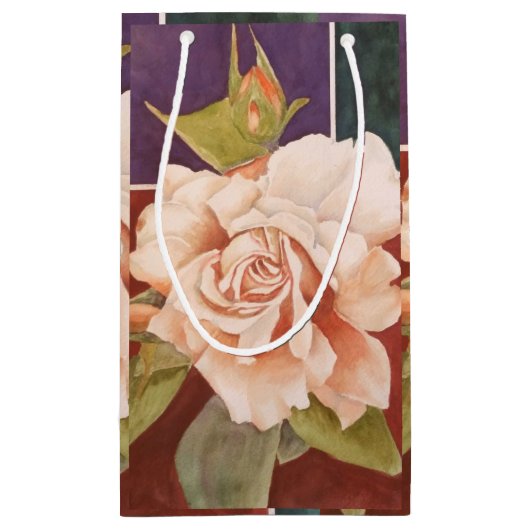 Antiek Roos ventilator Klein Cadeauzakje (Achterkant)