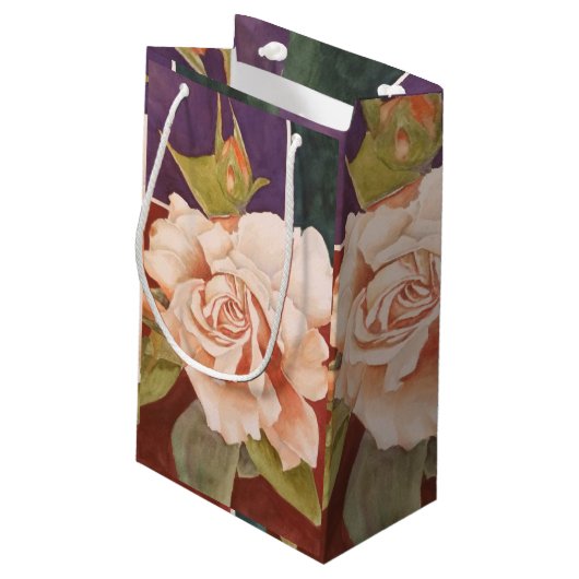 Antiek Roos ventilator Klein Cadeauzakje (Achterkant Gekanteld)