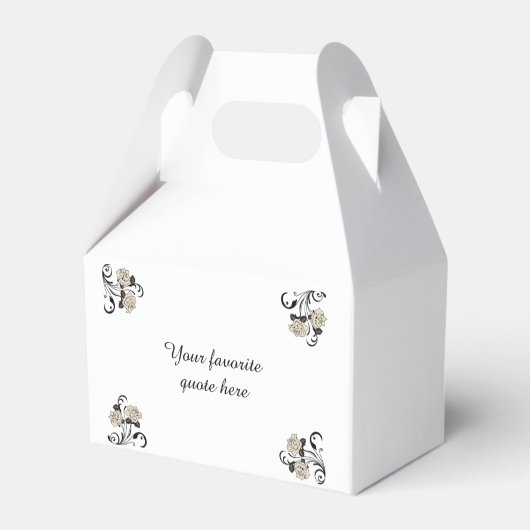 Antiek Roos Vierbox Bedankdoosjes (Achterkant)