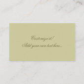 Antiek Roos Visitekaartje (Achterkant)