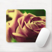 Antiek Roos Vloer Mousepad Muismat (Met muis)