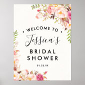 Antiek Roos Vrijgezellenfeest Welkom Poster (Voorkant)