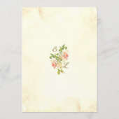 Antiek Roos Wedding Menu 5 x 7 (Achterkant)