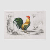  Antiek Rooster Bird Decoupage Tissuepapier (Voorkant)