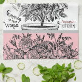 Antiek rosebush - Uw keuze voor tekstoproze Theedoek (Gevouwen)