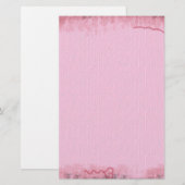 Antiek Roze Briefpapier (Voorkant / Achterkant)