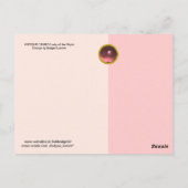 ANTIEK ROZE CAMEO, MAANDAME VAN DE NACHT MET UIL BRIEFKAART (Achterkant)