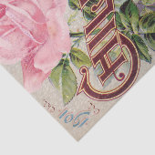 Antiek Roze en Witte Rozen Catalogus Weefselpapier Tissuepapier (Detail)