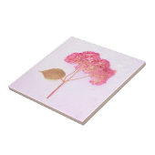  Antiek Roze Hydrangea Land Floral Tegeltje (Zijkant)